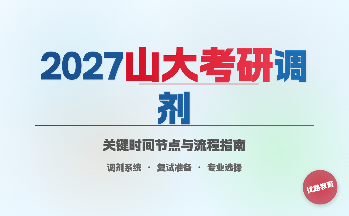 2027考研想考山东大学考研调剂入口查询指南(图1)