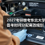 2027考研想考东北大学备考时间分配高效规划策略（图2）