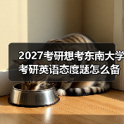 2027考研想考东南大学考研英语态度题怎么备考经验总结（图1）
