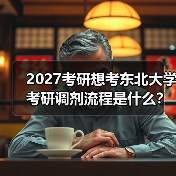 2027考研想考东北大学考研调剂流程是什么？