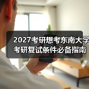2027考研想考东南大学考研复试条件必备指南（图3）