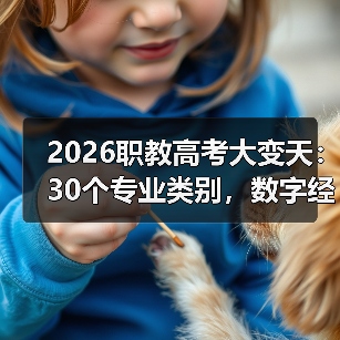 2026职教高考大变天：30个专业类别，数字经济占大头？（图2）