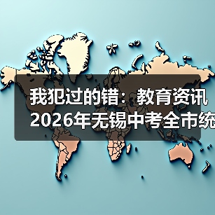 我犯过的错：教育资讯2026年无锡中考全市统一命题制卷