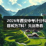 2026年西安中考计分科目减为7科？先别急着高兴（图3）