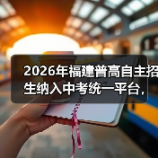 2026年福建普高自主招生纳入中考统一平台，对谁影响最大？（图3）