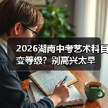 2026湖南中考艺术科目变等级？别高兴太早（图3）
