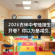 2026吉林中考地理生物开卷？你以为是减负，其实是挖坑（图1）