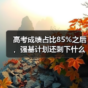 高考成绩占比85%之后，强基计划还剩下什么（图4）