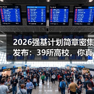 2026强基计划简章密集发布：39所高校，你真的看懂了吗？（图2）