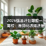 2026强基计划限报一所高校:是简化选择还是增加焦虑?(图2) 2026强基计划限报一所高校:是简化选择还是增加焦虑?(图2)