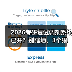 2026考研复试调剂系统已开？别瞎填，3个狠招捡漏（图2）