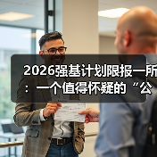 2026强基计划限报一所：一个值得怀疑的“公平实验”（图2）