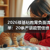 2026版基础教育负面清单:20条严禁能管住谁?(图4) 2026版基础教育负面清单:20条严禁能管住谁?(图4)