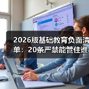 2026版基础教育负面清单:20条严禁能管住谁?(图1) 2026版基础教育负面清单:20条严禁能管住谁?(图1)