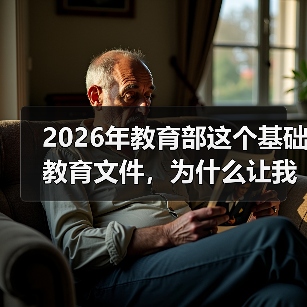 2026年教育部这个基础教育文件，为什么让我又焦虑又松口气？（图2）