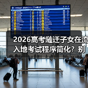 2026高考随迁子女在流入地考试程序简化？别高兴太早（图3）