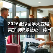 2026全球留学大变局:美加澳收紧签证,德日韩免签抢人?(图3) 2026全球留学大变局:美加澳收紧签证,德日韩免签抢人?(图3)