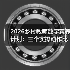 2026乡村教师数字素养计划:三个实操动作比五年计划管用(图1) 2026乡村教师数字素养计划:三个实操动作比五年计划管用(图1)