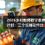 2026乡村教师数字素养计划:三个实操动作比五年计划管用(图4) 2026乡村教师数字素养计划:三个实操动作比五年计划管用(图4)