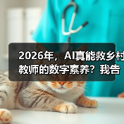 2026年,AI真能救乡村教师的数字素养?我告诉你答案(图3) 2026年,AI真能救乡村教师的数字素养?我告诉你答案(图3)