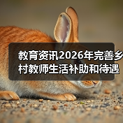教育资讯2026年完善乡村教师生活补助和待遇保障措施:到底能涨多少?(图2) 教育资讯2026年完善乡村教师生活补助和待遇保障措施:到底能涨多少?(图2)