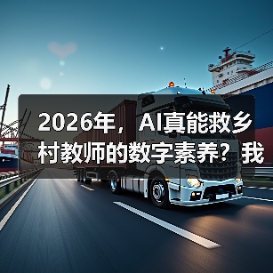 2026年,AI真能救乡村教师的数字素养?我告诉你答案(图4) 2026年,AI真能救乡村教师的数字素养?我告诉你答案(图4)