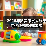 2026年教资考试大改革，你还敢死磕老套路？（图2）