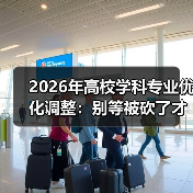 2026年高校学科专业优化调整:别等被砍了才醒(图1) 2026年高校学科专业优化调整:别等被砍了才醒(图1)