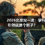2026北京双一流：学科引领就是个幌子？的缩略图