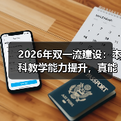 2026年双一流建设:本科教学能力提升,真能落地?(图4) 2026年双一流建设:本科教学能力提升,真能落地?(图4)