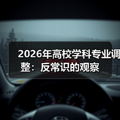 2026年高校学科专业调整：反常识的观察（图3）