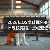 2026年QS学科排名亚洲院校亮眼，是崛起还是偶然？（图3）