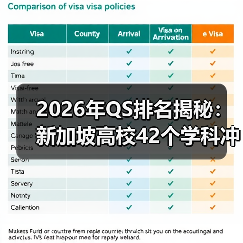2026年QS排名揭秘:新加坡高校42个学科冲进全球前十,选校别再踩坑了(图2) 2026年QS排名揭秘:新加坡高校42个学科冲进全球前十,选校别再踩坑了(图2)