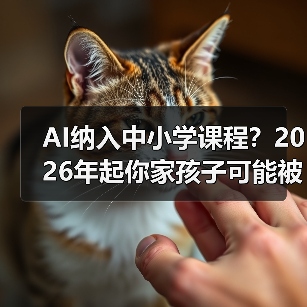 AI纳入中小学课程？2026年起你家孩子可能被考哭（图3）