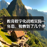 教育数字化战略实施一年后，我看到了几个矛盾的数据（图4）