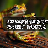 2026年教育部加强高校教材建设?我劝你先别急着鼓掌(图2) 2026年教育部加强高校教材建设?我劝你先别急着鼓掌(图2)