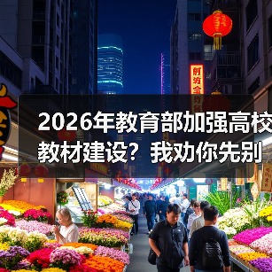 2026年教育部加强高校教材建设?我劝你先别急着鼓掌(图3) 2026年教育部加强高校教材建设?我劝你先别急着鼓掌(图3)