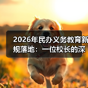 2026年民办义务教育新规落地：一位校长的深夜电话惊醒了我（图1）