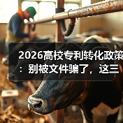 2026高校专利转化政策：别被文件骗了，这三招才管用（图2）