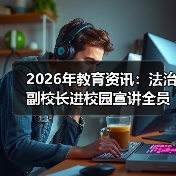 2026年教育资讯:法治副校长进校园宣讲全员覆盖,我们缺的是什么?(图1) 2026年教育资讯:法治副校长进校园宣讲全员覆盖,我们缺的是什么?(图1)