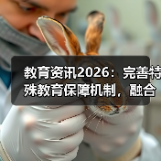 教育资讯2026:完善特殊教育保障机制,融合教育别扯没用的(图1) 教育资讯2026:完善特殊教育保障机制,融合教育别扯没用的(图1)
