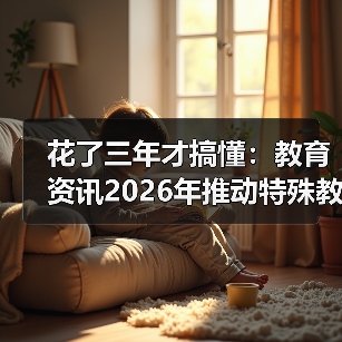 花了三年才搞懂：教育资讯2026年推动特殊教育学校标准化建设和资源中心建设（图2）
