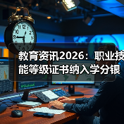 教育资讯2026:职业技能等级证书纳入学分银行,错过你就亏大了(图3) 教育资讯2026:职业技能等级证书纳入学分银行,错过你就亏大了(图3)