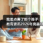 我差点害了那个孩子:教育资讯2026年完善特殊教育保障机制推进融合教育到底怎么落地?(图3) 我差点害了那个孩子:教育资讯2026年完善特殊教育保障机制推进融合教育到底怎么落地?(图3)