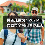 月省几百块？2026年子女教育个税扣除标准涨到2000元，我亏了一年才反应过来（图2）