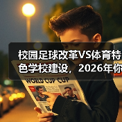 校园足球改革VS体育特色学校建设,2026年你站哪边?(图2) 校园足球改革VS体育特色学校建设,2026年你站哪边?(图2)