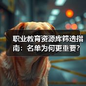 职业教育资源库筛选指南：名单为何更重要？（图1）
