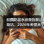 校园防溺水巡查别踩这些坑,2026年关键点全解析(图2) 校园防溺水巡查别踩这些坑,2026年关键点全解析(图2)