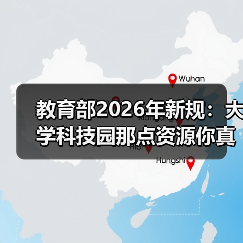 教育部2026年新规：大学科技园那点资源的缩略图