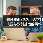 教育资讯2026:大学科技园与双创基地的两难境地(图2) 教育资讯2026:大学科技园与双创基地的两难境地(图2)